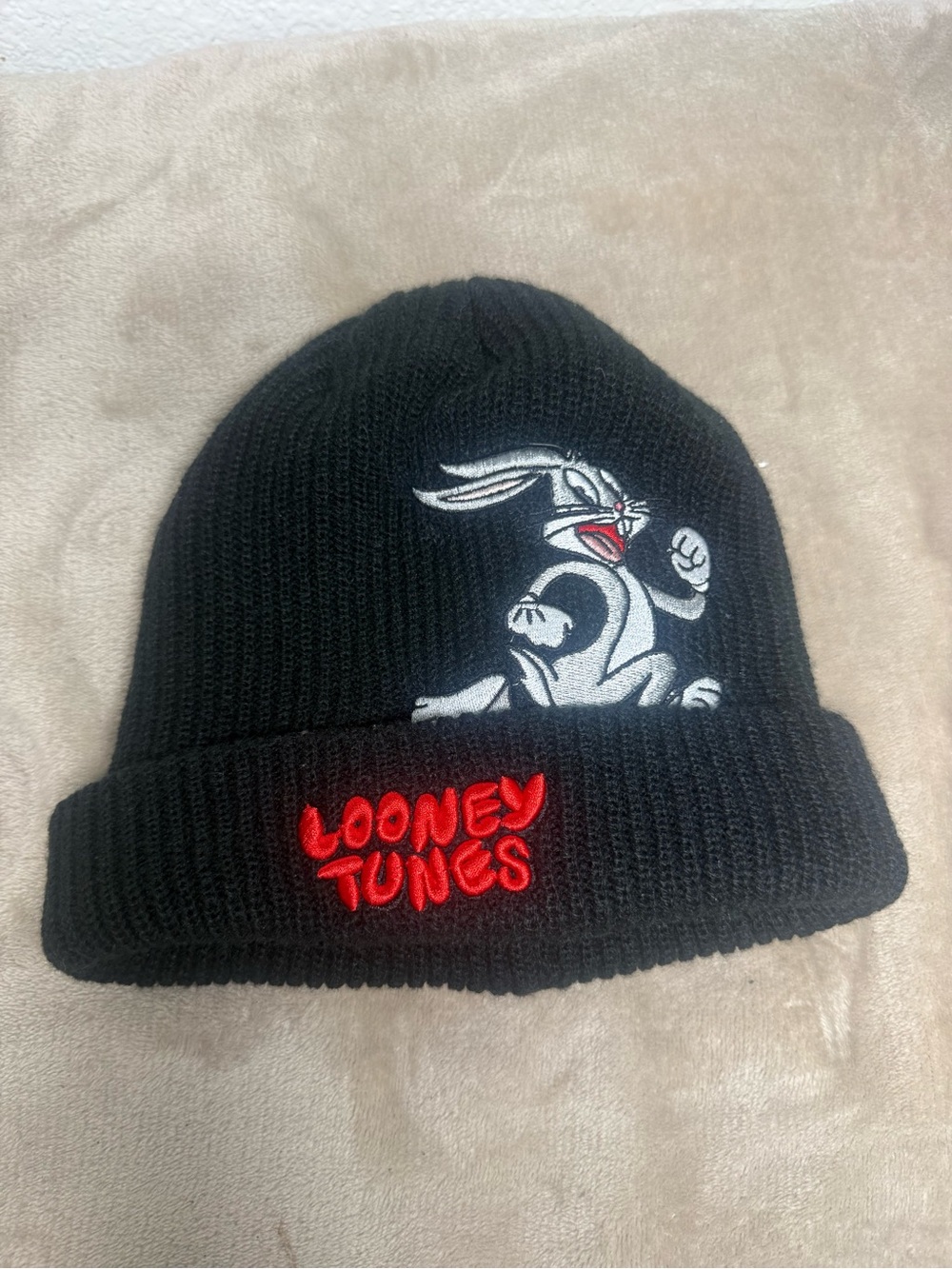 Warner Bros- Looney Tunes Black Knit Beanie